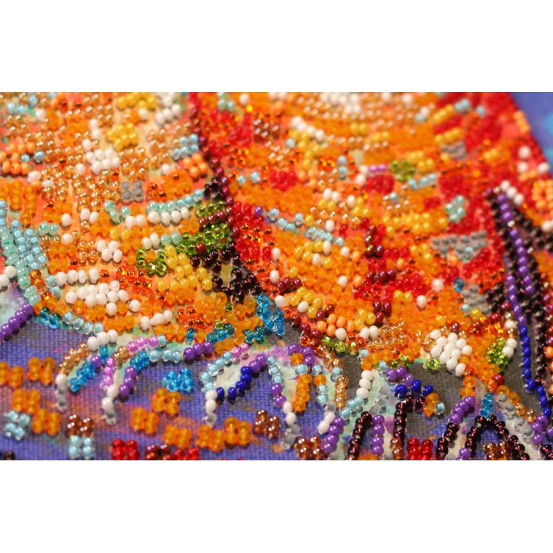 Midi Bead Embroidery Kit on Art Canvas "Funny trio"
