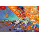 Midi Bead Embroidery Kit on Art Canvas "Funny trio"