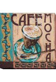 Midi Bead Embroidery Kit on Art Canvas "Mocha"