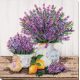 Midi Bead Embroidery Kit on Art Canvas "Lavander`s aroma"