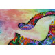 Midi Bead Embroidery Kit on Art Canvas "Playful kitten"