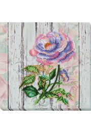 Midi Bead Embroidery Kit on Art Canvas "Сhina rose"