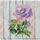 Midi Bead Embroidery Kit on Art Canvas "Сhina rose"