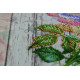 Midi Bead Embroidery Kit on Art Canvas "Сhina rose"