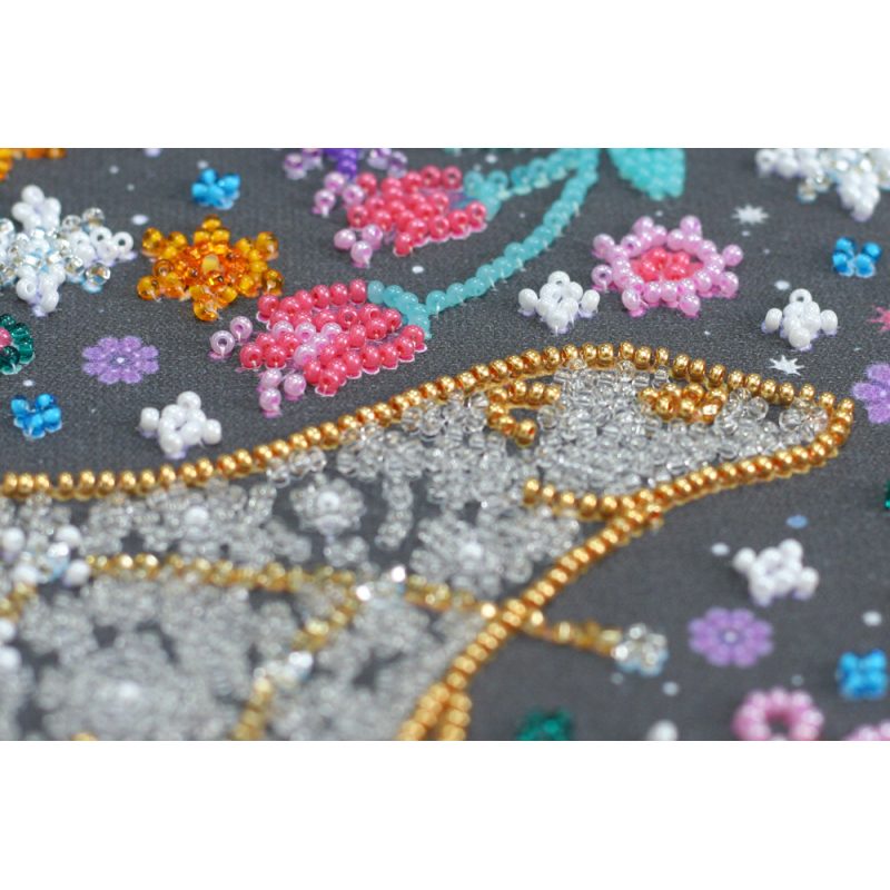 Midi Bead Embroidery Kit on Art Canvas "Under the star of hapiness"