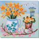 Midi Bead Embroidery Kit on Art Canvas "April morning"