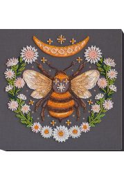 Midi Bead Embroidery Kit on Art Canvas "Honey dream"