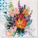 Midi Bead Embroidery Kit on Art Canvas "Blooming flowers"
