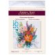 Midi Bead Embroidery Kit on Art Canvas "Blooming flowers"