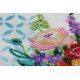 Midi Bead Embroidery Kit on Art Canvas "Blooming flowers"