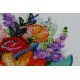 Midi Bead Embroidery Kit on Art Canvas "Blooming flowers"