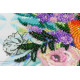 Midi Bead Embroidery Kit on Art Canvas "Blooming flowers"