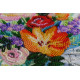 Midi Bead Embroidery Kit on Art Canvas "Blooming flowers"