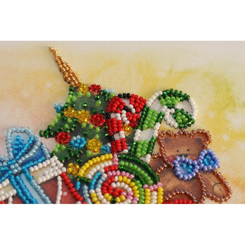 Midi Bead Embroidery Kit on Art Canvas "Gift Machine"