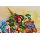 Midi Bead Embroidery Kit on Art Canvas "Gift Machine"