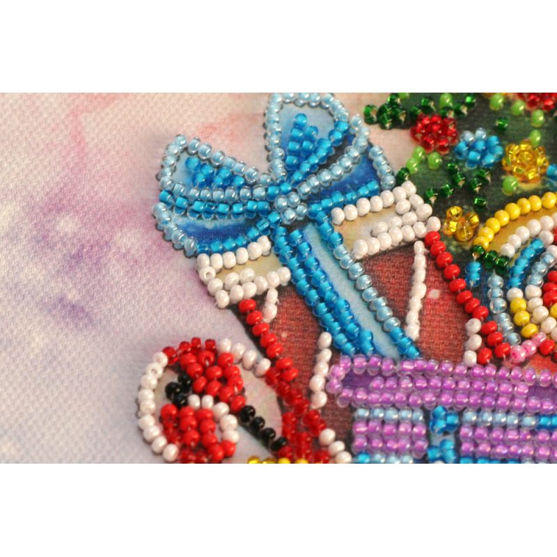 Midi Bead Embroidery Kit on Art Canvas "Gift Machine"