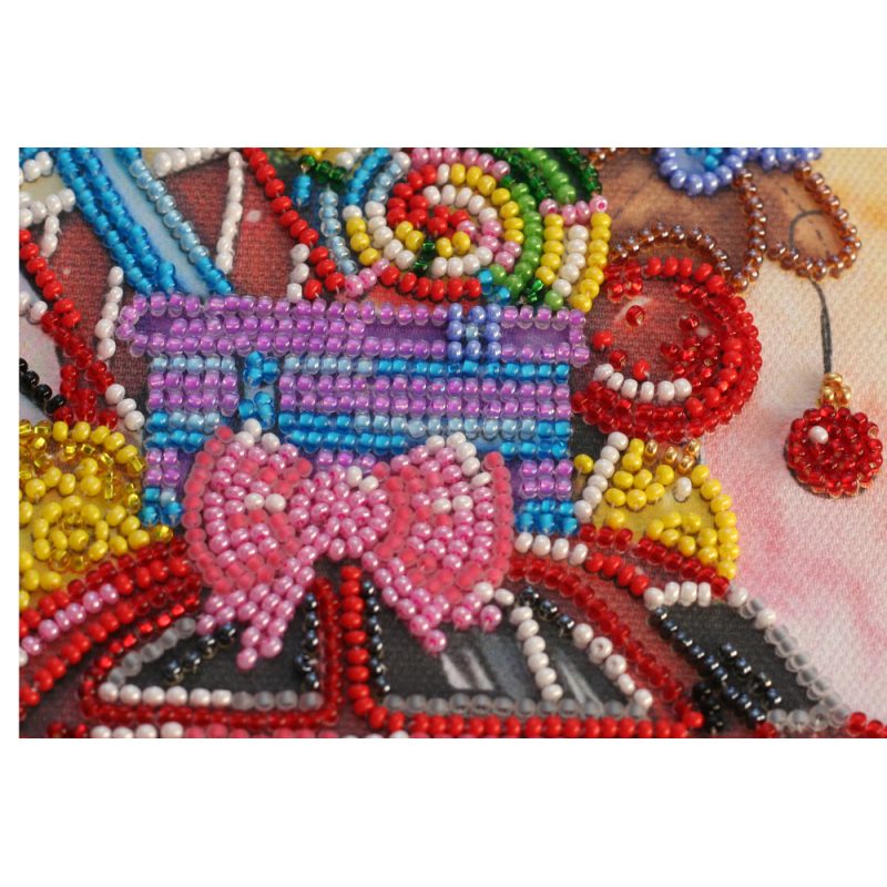 Midi Bead Embroidery Kit on Art Canvas "Gift Machine"