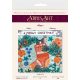 Midi Bead Embroidery Kit on Art Canvas "Meowy"