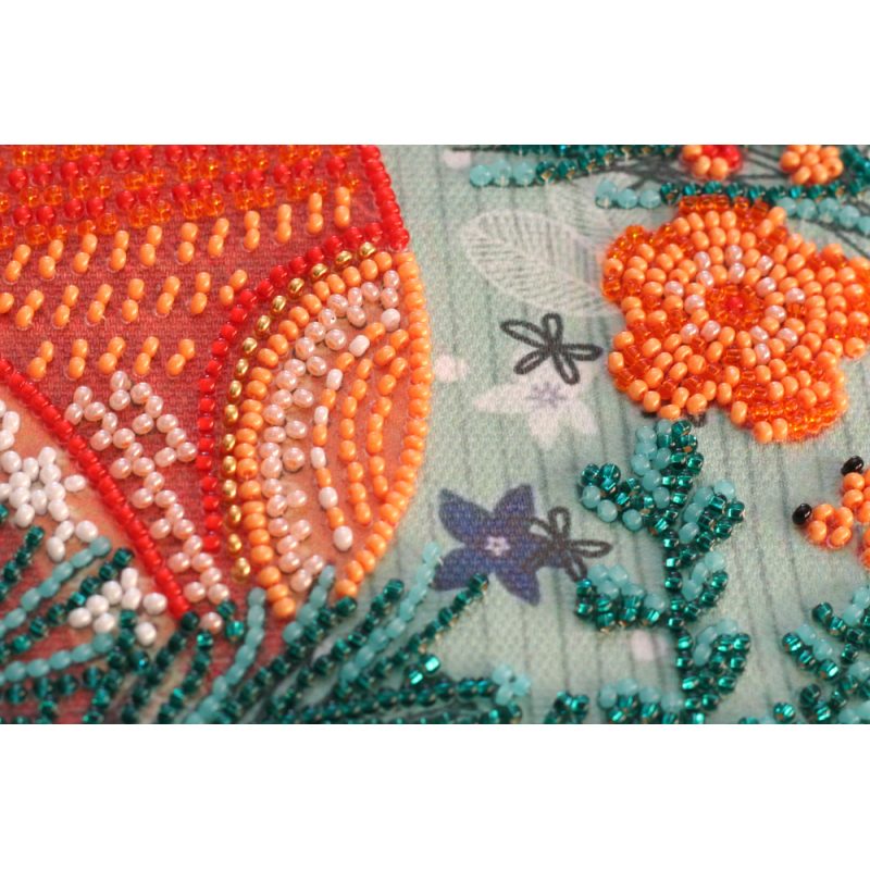 Midi Bead Embroidery Kit on Art Canvas "Meowy"