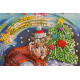 Midi Bead Embroidery Kit on Art Canvas "Happy winter"