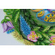 Midi Bead Embroidery Kit on Art Canvas "Easter wreath"