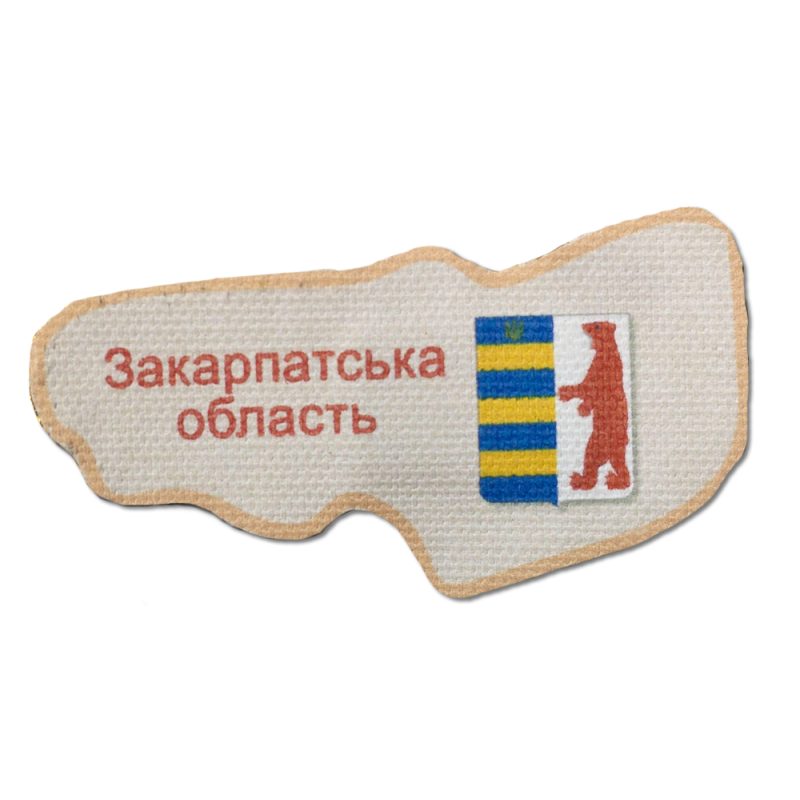 Набір-магніт для вишивання бісером "Мапа України «Закарпатська область»"