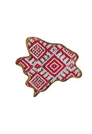 Map of Ukraine Bead Embroidery Magnet Kit "Zaporizhzhya region"