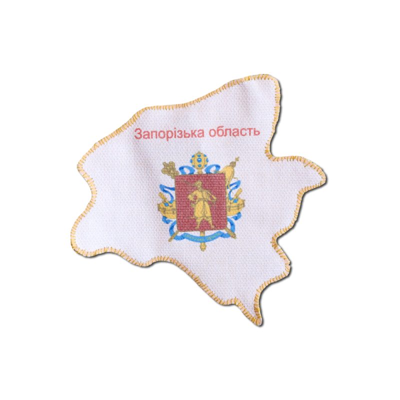 Map of Ukraine Bead Embroidery Magnet Kit "Zaporizhzhya region"