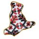 Map of Ukraine Bead Embroidery Magnet Kit "Kiev region"