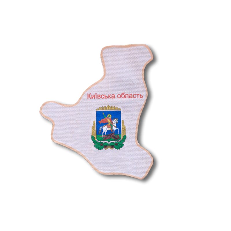 Map of Ukraine Bead Embroidery Magnet Kit "Kiev region"