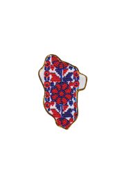 Map of Ukraine Bead Embroidery Magnet Kit "Lugansk region"