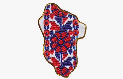 Набір-магніт для вишивання бісером "Мапа України «Луганська область»"