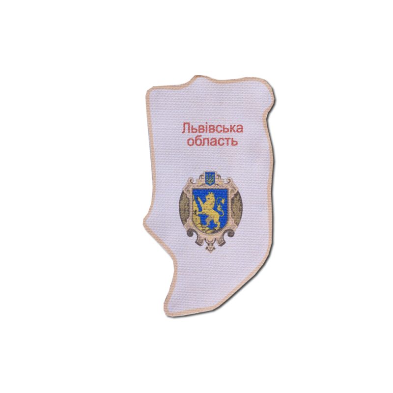 Map of Ukraine Bead Embroidery Magnet Kit "Lviv region"