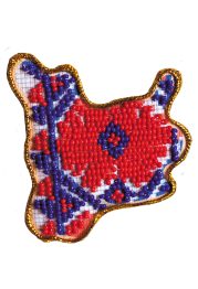 Map of Ukraine Bead Embroidery Magnet Kit "Mykolaiv region"