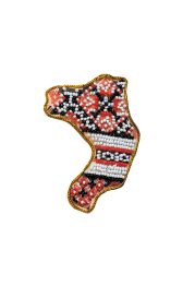 Map of Ukraine Bead Embroidery Magnet Kit "Rivne region"