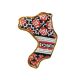 Map of Ukraine Bead Embroidery Magnet Kit "Rivne region"