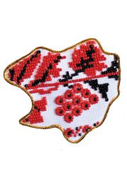 Map of Ukraine Bead Embroidery Magnet Kit "Kharkiv region"