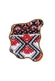 Map of Ukraine Bead Embroidery Magnet Kit "Chernihiv region"