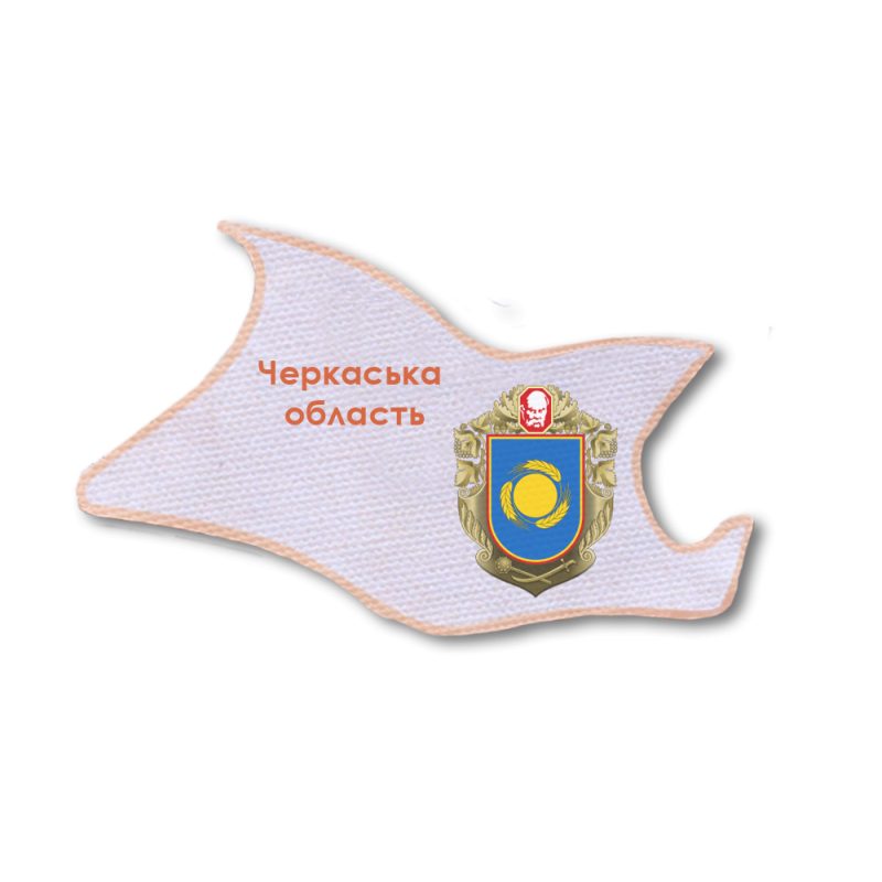 Набір-магніт для вишивання бісером "Мапа України «Черкаська область»"