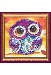 Mini Bead Embroidery Magnet Kit "Owl – 1"