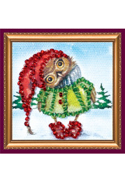 Mini Bead Embroidery Magnet Kit "Owl – 2"