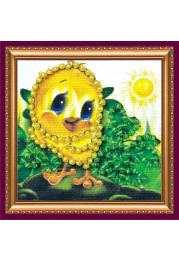 Mini Bead Embroidery Magnet Kit "Chicken – 1"