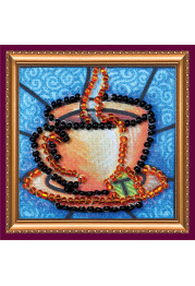 Mini Bead Embroidery Magnet Kit "Tea cup – 1"