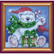 Mini Bead Embroidery Magnet Kit "Fun bear"