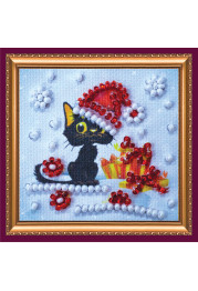 Mini Bead Embroidery Magnet Kit "New Year coming"
