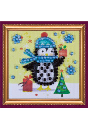 Mini Bead Embroidery Magnet Kit "Santa's gifts"