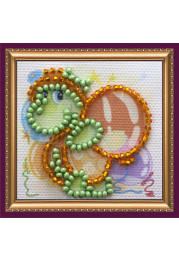 Mini Bead Embroidery Magnet Kit "Turtle"