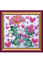 Mini Bead Embroidery Magnet Kit "Pair in love"