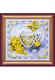 Mini Bead Embroidery Magnet Kit "Flavored tea"