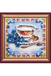 Mini Bead Embroidery Magnet Kit "Herb tea"